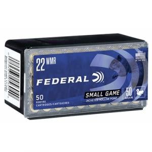 Federal Game-Shok Ammo 22 Magnum (Wmr) 50gr Jacketed Hollow Point - 22 Wmr 50gr Jacketed Hollow Point 50/Box