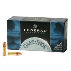 Federal Game-Shok Hyper Velocity Rimfire Ammo, .22 LR, 40-gr, CPRN
