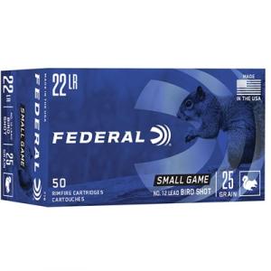 Federal Game-Shok Shotshell Ammo 22 Long Rifle #12 Shot - 22 Long Rifle Shotshell #12 Shot 50/Box 716