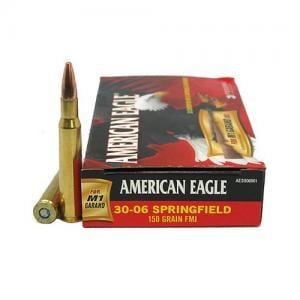 Federal American Eagle Rifle Ammunition .30-06 Sprg 150 gr FMJ 2740 fps - 20/box 029465060411