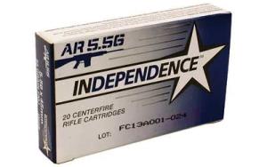 Independence 5.56 NATO 55gr FMJ Ammunition 20rds - XM193I