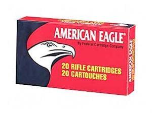 Federal Premium American Eagle Rifle 308 Win 150 Grain Full Metal Jacket Boat Tail Brass Cased Centerfire Rifle Ammunition 20 Rounds AE308D 029465085339