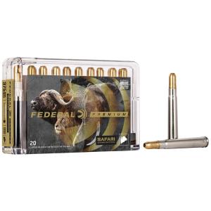 Federal Premium Safari 375 H&H Magnum Ammo - 375 H&H Magnum 300gr Trophy Bonded Sledgehammer Solid 20/B P375T2