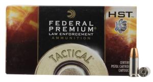 Federal Premium LE Tactical HST 9mm 147gr JHP Ammo, 50rds - P9HST2