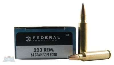 Federal Power-Shok Ammo 223 Remington 64gr Sp - 223 Remington 64gr Soft Point 20/Box 223L