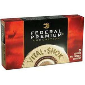 Federal Vital-Shok .300 WSM Ammo 165 Grain Nosler Solid Base Boat Tail Centerfire 3130 fps 20 Rounds