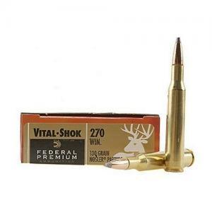 Federal Premium Vital-Shok Rifle Ammunition .270 Win 130 gr PT 3060 fps - 20/box