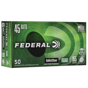 Federal Ballisticlean Frangible Handgun Ammuntion .45 ACP 155gr  RHT 1130 fps 50/ct