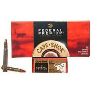 Federal Ammo .375 H&H Magnum Cape-Shok Swift A-Frame 300 Grain 2450 fps 20 Round Box