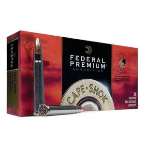 Federal Cape-Shok .370 Sako Magnum Ammo Nosler Partition 286 Grain 2550 fps 20 Round Box