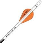 New Archery Products Quikfletch Twister Arrow Fletching System White Wrap 2 Orange 1 White Fletching 31 Grains Per 6