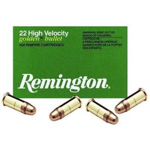 Remington Golden Bullet Ammo .22 Short 29 Grain 500 Round Brick 1095 fps 1022 047700000114