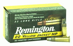 Remington Yellow Jacket Ammo 22 Long Rifle 33gr Truncated Cone Hp - 22 Long Rifle 33gr Truncated Cone Hollow Point 50/Box 1722
