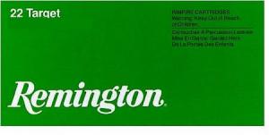 Remington 22 Target Rimfire Ammo .22 LR 40 gr RN 1150 fps 100/ct