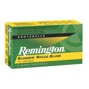 Remington Slugger Ammo 12 Gauge 2-3/4" 1 Oz Rifled Slug - 12 Gauge 2-3/4" 1 Oz Rifled Slug 5/Box
