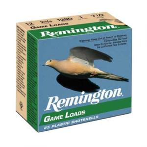 Remington Lead Game Ammo 20 Gauge 2-3/4" 7/8 Oz #7.5 Shot - 20 Gauge 2-3/4" 7/8 Oz #7.5 Shot 25/Box 047700040301