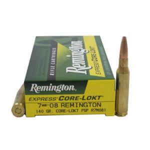Remington Ammunition R7M081 Core-Lokt  7mm-08 Rem 140 gr Core-Lokt Pointed Soft Point (PSPCL) 20 Bx/ 10 Cs
