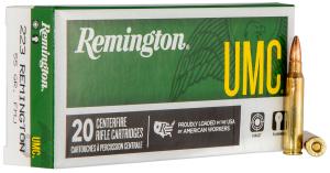 Remington Umc Ammo 223 Remington 55gr Fmj - 223 Remington 55gr Full Metal Jacket 20/Box 23711