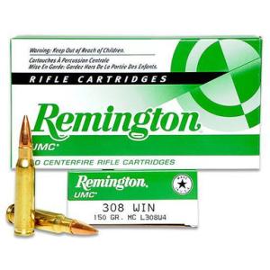 Winchester UMC .308 Ammo Metal Case 150 Grain 2820 fps 200 Rounds