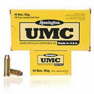 Remington UMC .44 Rem Mag Ammo 180 Grain Jacketed Soft Point 1610 fps 500 Rounds 