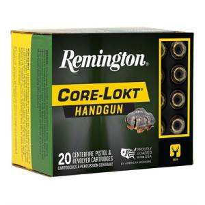 Remington Core-Lokt Handgun Ammunition 10mm Auto 200gr SJHP 1100 fps 20/ct R20231