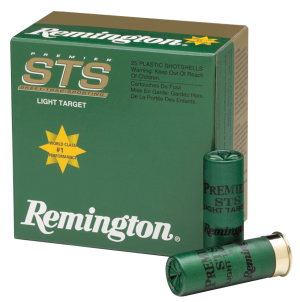 Remington Premier STS Light Target Ammunition 12 Gauge 2-3/4" 1-1/8 oz #9 Shot Case of 250 (10 Boxes of 25) 