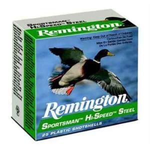 Remington Sportsman Hi-Speed Ammo 12 Gauge 2-3/4" 1 Oz #7 Steel Shot - 12 Gauge 2-3/4" 1 Oz #7 Steel Shot 25/Box 20007