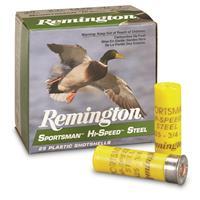 Remington Sportsman Hi-Speed Ammo 20 Gauge 2-3/4" 3/4 Oz #7 Steel Shot - 20 Gauge 2-3/4" 3/4 Oz #7 Steel Shot 25/Box 20009