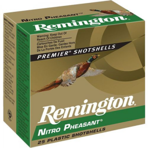 Remington Nitro Pheasant Shotshells 12 ga 2-3/4 in 1-1/4 oz #4 1400 fps 25/ct 047700347301