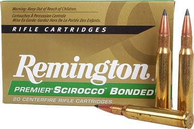 Remington Premier Scirocco Rifle Ammunition 30-06 Springfield 180 gr PT 2700 fps 20/ct PRSC3006B/29328