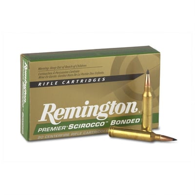 Remington Ammunition PRSC3006C Premier Scirocco Bonded 30-06 Springfield 150 gr Swift Scirocco Bonded (SSB) 20 Bx/ 10 Cs