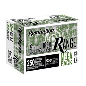 Remington REMINGTON RANGE MEGA PACK 115 GR FMJ 9MM 250 ROUNDS - T9MM3A 1k Case