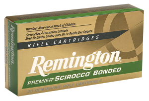Remington Premier Scirocco Rifle Ammunition 7mm Rem Ultra Mag 150 gr PT 3325 fps 20/ct 