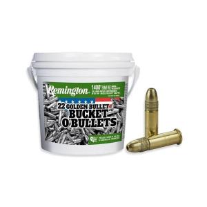 Remington 22 Golden Bullet .22 Long Rifle 36 Grain Plated Hollow Point Brass Cased Rimfire Ammo 1400 Rounds 21231 RECR4000