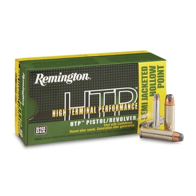 Remington Ammunition RTP38S16 HTP 38 Special 110 gr Semi-Jacketed Hollow Point (SJHP) 50 Bx/ 10 Cs