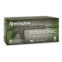 Remington Subsonic Rifle Ammunition .300 AAC Blackout 220gr OTFB 940 fps 20/ct