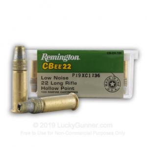 22 Long Rifle CBee - 33 gr HP - Remington - 100 Rounds