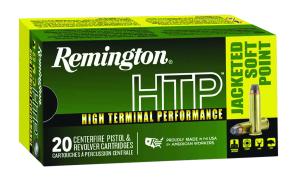 Remington 41 Magnum HTP 210 Grain Jacketed Soft Point Centerfire Pistol Ammo 20 Rounds 23000