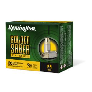 Remington Saber Defense .357 Magnum 125 Grain Brass Jacketed Hollow Point Nickel-Plated Cased Pistol Ammo 20 Rounds 27600 047700488400