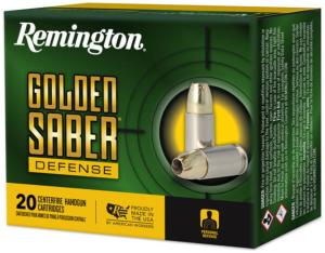 Remington 9mm Luger Ammunition Golden Saber Defense 9mm Luger 124 Gr Brass Jacket Ho 27601