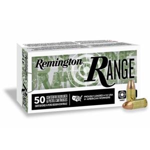 Remington Ammunition T9MM3 Range 9mm Luger 115 gr Full Metal Jacket (FMJ) 50 Bx/ 10 Cs