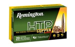 Remington HTP Copper .22-250 Remington Ammunition 20 Rounds 50 Grain Barnes TSX Boat Tail Lead Free 3830fps