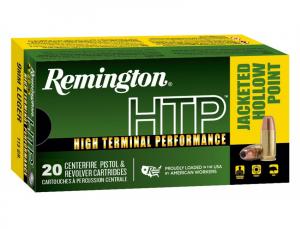 Remington HTP Handgun Ammuntion 9mm Luger 115gr JHP 1145 fps 20/ct
