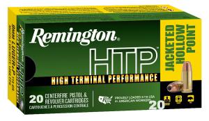 Remington HTP Handgun Ammuntion 9mm Luger(+P) 115gr JHP 1250 fps 20/ct