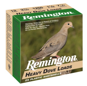 Remington Heavy Dove Loads, 20 Gauge, 2 3/4" Shot Shells, 1 oz., 250 Rounds 