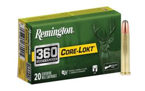 Remington Core-Lokt Rifle Ammunition .360 Buckhammer 180gr SP 2400 fps 20/ct 047700660707