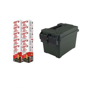 Aguila Ammunition Super Extra .22 LR Ammo 38 Grain CPHP 1250 Rounds with MTM Ammo Can 050806500587