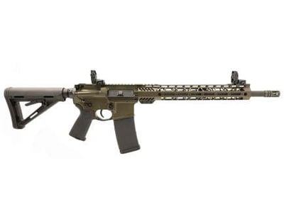 Palmetto State Armory Custom 16" Phosphate Carbine-Length 13.5" Cross Cut Rifle w/ 3.5lb Curved FCG Ambi Safety MBUS ODG