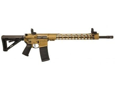 Custom 18" CHF 1/8 15" Slim-Line MLOK MOE Rifle w/ 3.5lb Flat Bow FCG Ambi Safety & MBUS Sight Set Coyote