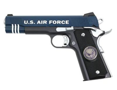 Palmetto State Armory PSA Custom USAF 1911 Pistol w/Enameled Medallion Grips 3 Magazines Soft case & Watertight Storage Case